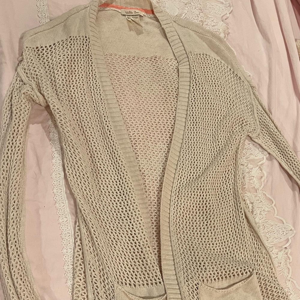 2 Waffle Knit Sweaters